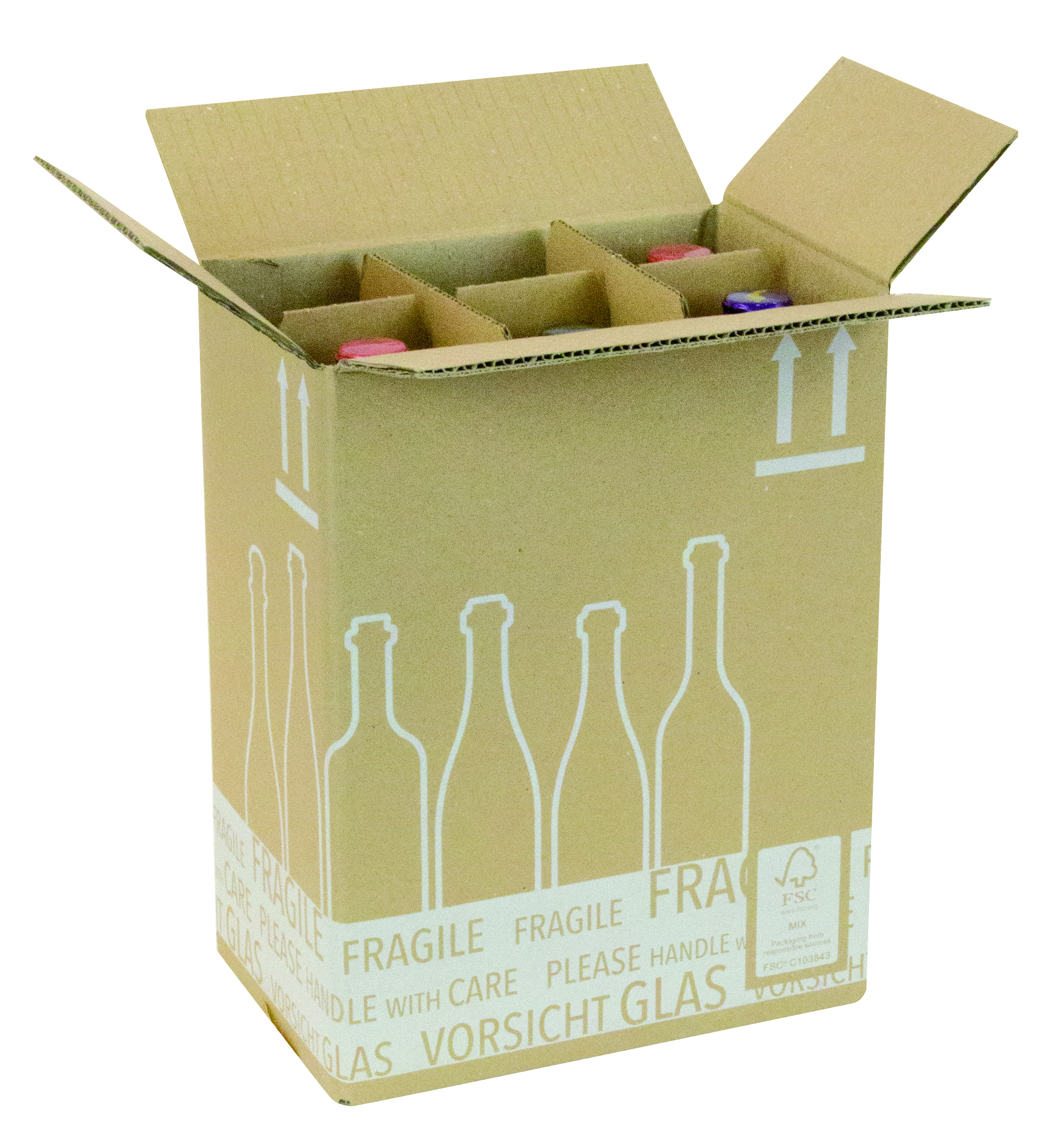 systeem archief Afgekeurd Flesverpakking voor 6 flessen, 3259 | recypack