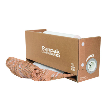 Geami WrapPak EX Mini oppervlakte bescherming Het milieuvriendelijke alternatief voor noppenfolie! Voor in de winkel of op de balie.